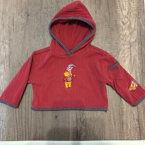 Vintage 2000s Y2K Winnie The Pooh Shirt Top Hoodie Piglet Cheerleader Sports 6M